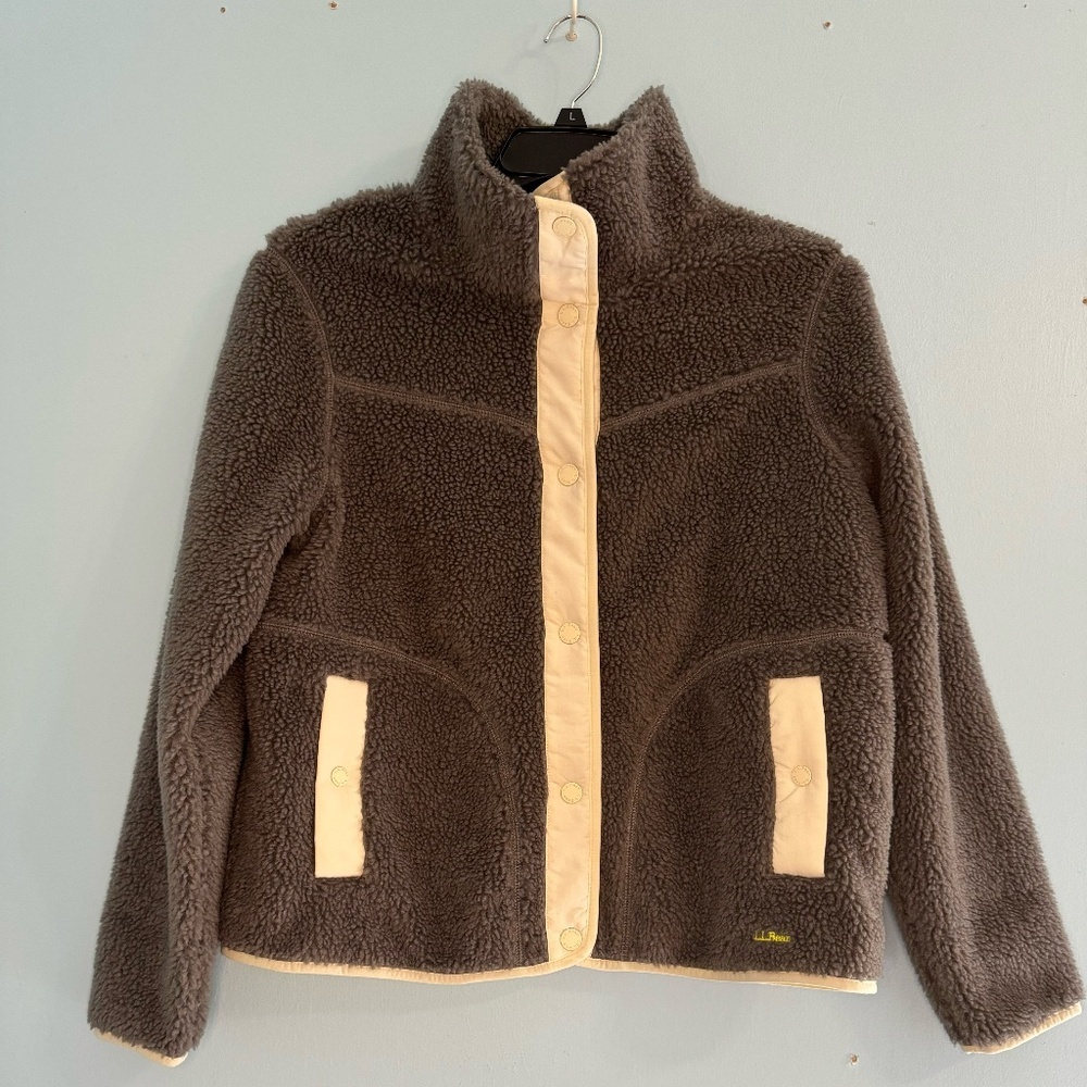 L.L. Bean Women's Fleece Sherpa Jacket L